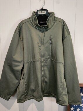 Swiss+Tech Men's Green Collared Zip Jacket 3XL